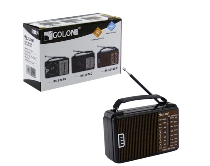 Radio Multibanda GOLON Modelo. RX-608ACW 220 Volt o a Pila - Imagen 4