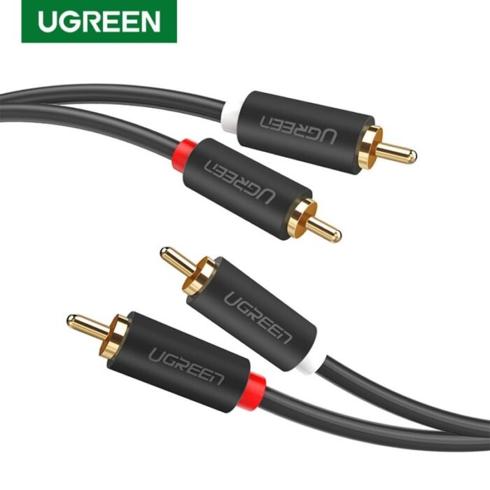 Cable de audio m/m 2RCA/2RCA 1.5mts Negro AV104 UGREEN - Imagen 2