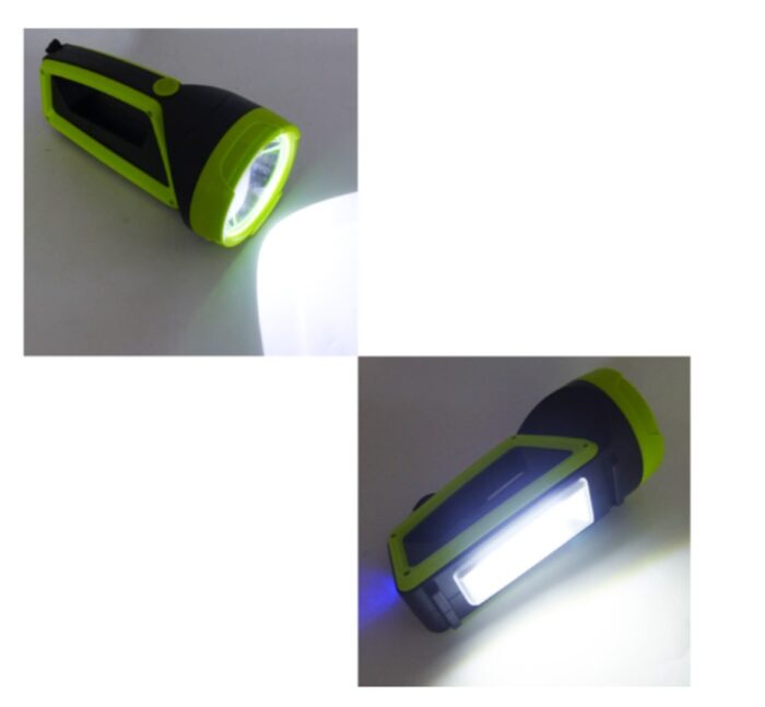 Linterna de 1 LED más 1 LED COB Portable Marca HENOYUE Modelo 856 Recargable - Imagen 4