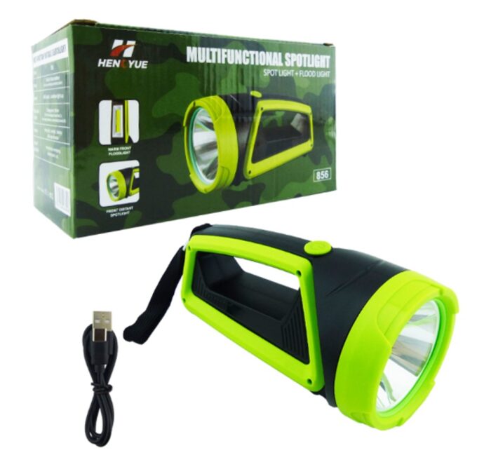 Linterna de 1 LED más 1 LED COB Portable Marca HENOYUE Modelo 856 Recargable - Imagen 5