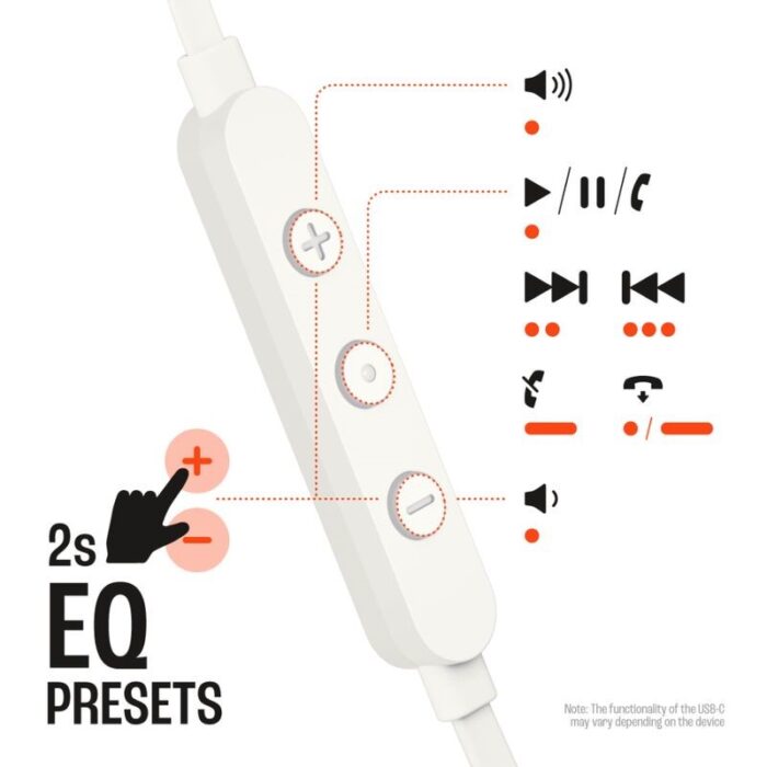 Audífono JBL Tune 310 Blanco JBL USB-C - Imagen 4