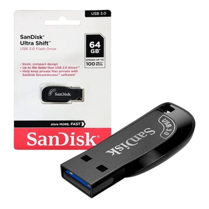 Pendrive 64GB Sandisk Ultra Shift USB 3.2 Flash Drive