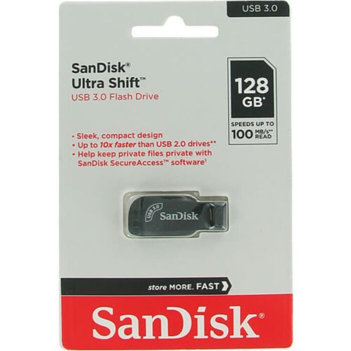 Pendrive 128 GB Sandisk Ultra Shift USB 3.2 Flash Drive - Imagen 2