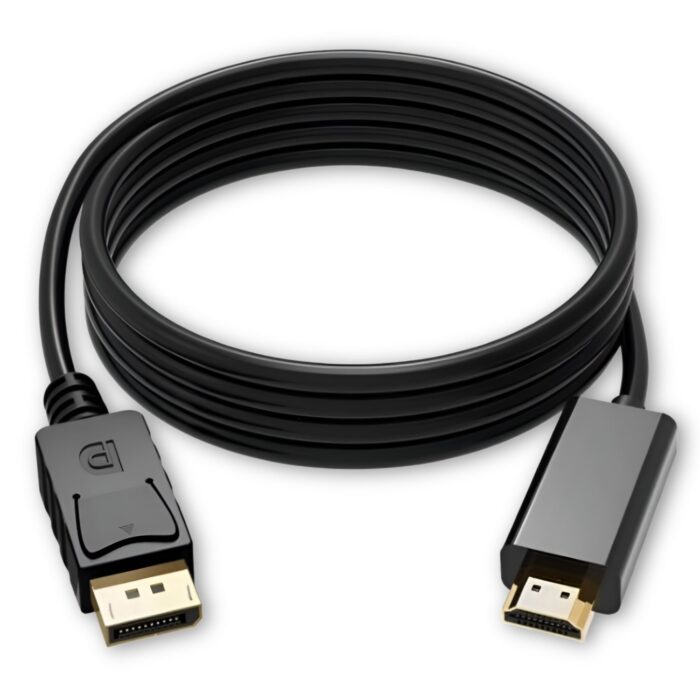 Cable DisplayPort DP a HDMI 4K Ultra HD 1.8m  - Negro