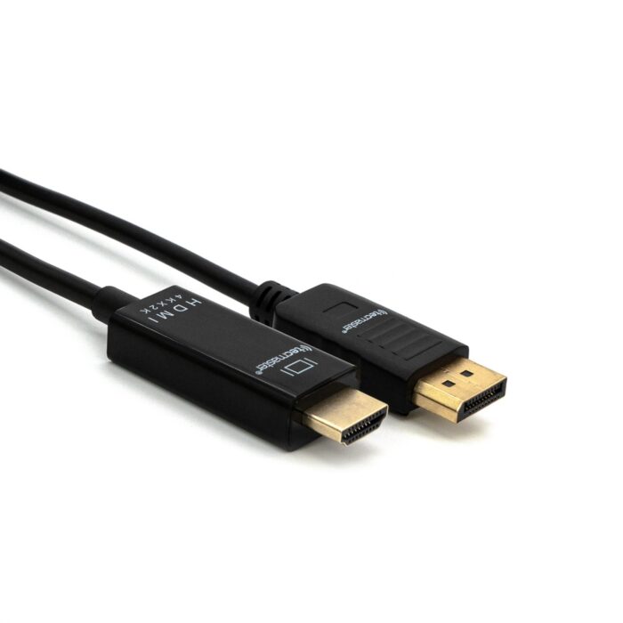 Cable DisplayPort DP a HDMI 4K Ultra HD 1.8m  - Negro - Imagen 2