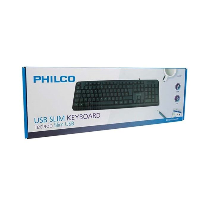 Teclado Estándar Alámbrico USB PHILCO - Imagen 2
