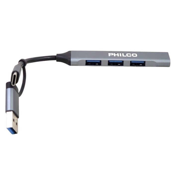 Hub 4 Puertos Usb 3.0 a Tipo C Philco - Imagen 3