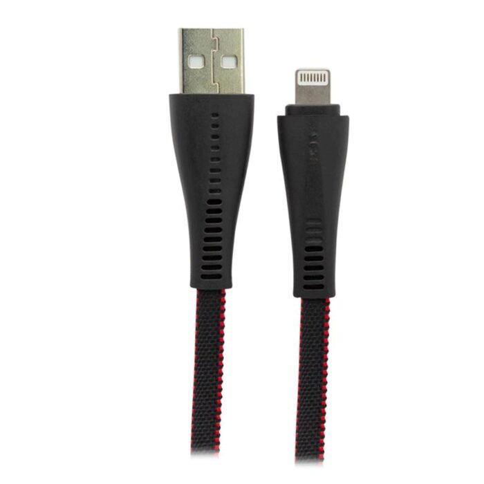 Cable USB Philco para Iphone Plano con Malla - Negro - Imagen 2
