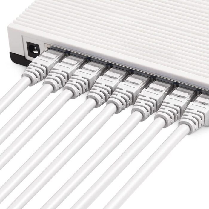 Cable de red cat 6 Rj45 25 mts. Lan - Blanco - Imagen 3