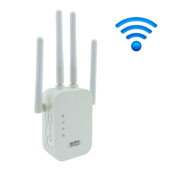 Repetidor y Amplificador Wifi de 4 Antenas con Alto Rango de Alcance